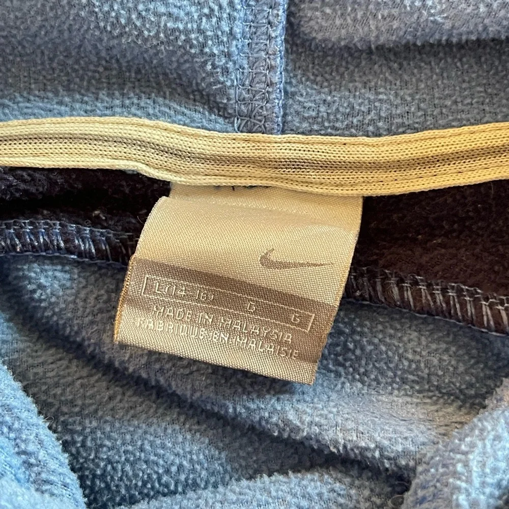 Nike blue and black hoodie. Boys large size 14